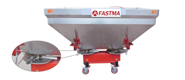 더블 디스크 스테인레스 스틸 비료 살포기